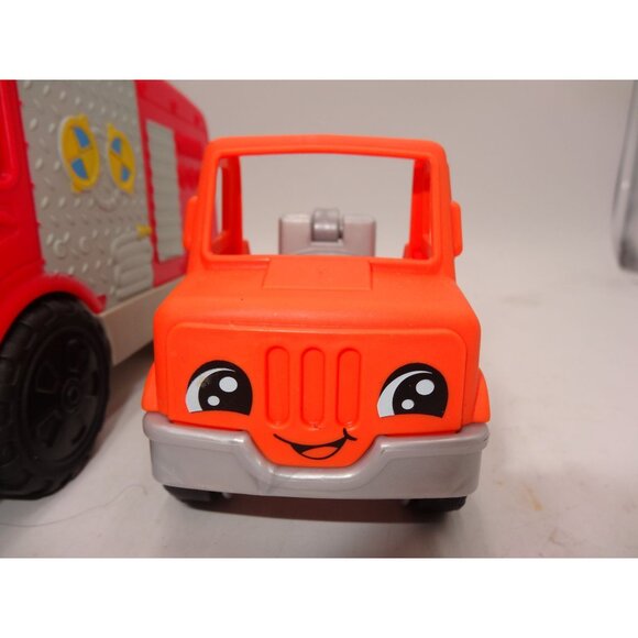 Little People Fire Truck And Help & Go Tow Truck Toy Set With Figures - Picture 11 of 16